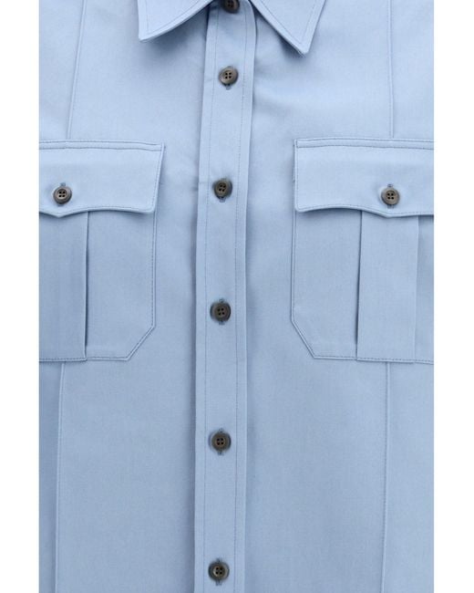 Prada Blue Short-Sleeved Shirt