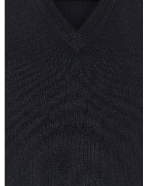 Brunello Cucinelli Blue Cashmere Sweater for men
