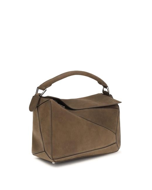 Loewe Brown Featherlight Puzzle Small Bag