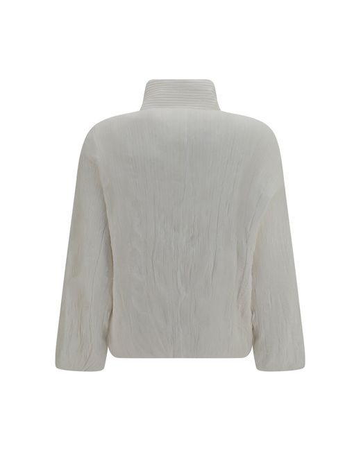 GONGDID DESIGN Gray Short Padded Jacket