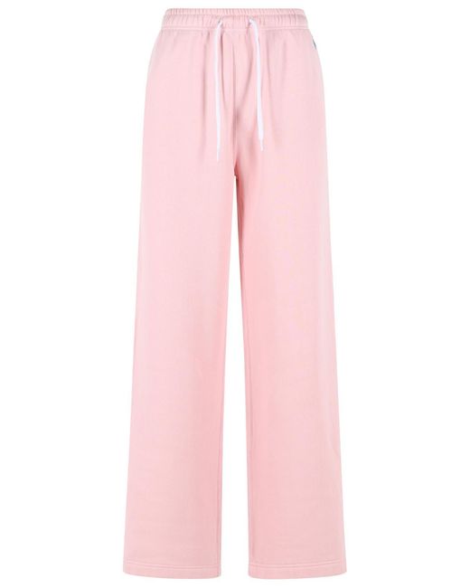 Polo Ralph Lauren Pink Jogger Cotton Blend Trousers