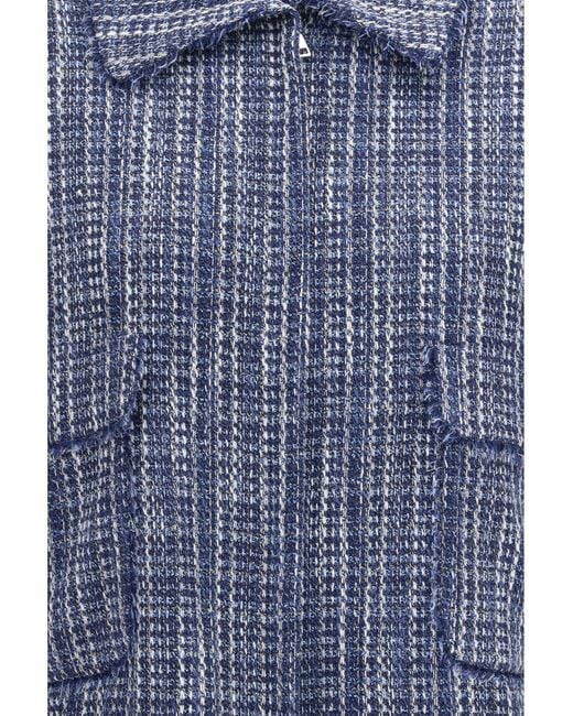 Kiton Blue Tweed Jacket