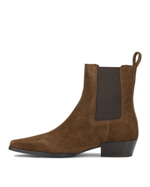 Strategia Brown Suede Leather Boots