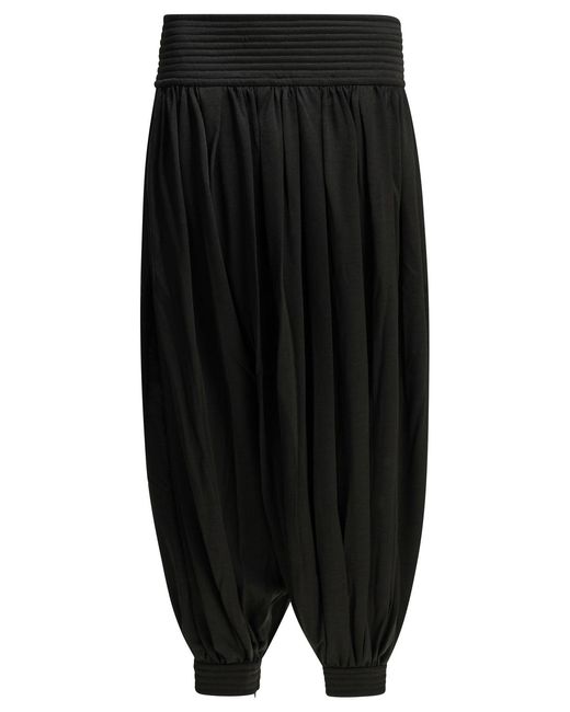 Alaïa Black Casual Wool Blend Pants