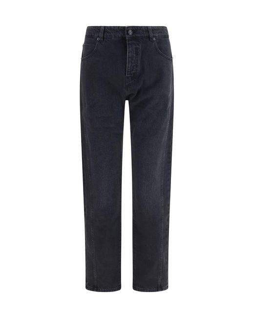 Balmain Blue Straight-Leg Denim Jeans for men