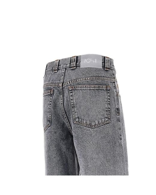 POLAR SKATE Gray '93' Oversized Fit Jeans for men