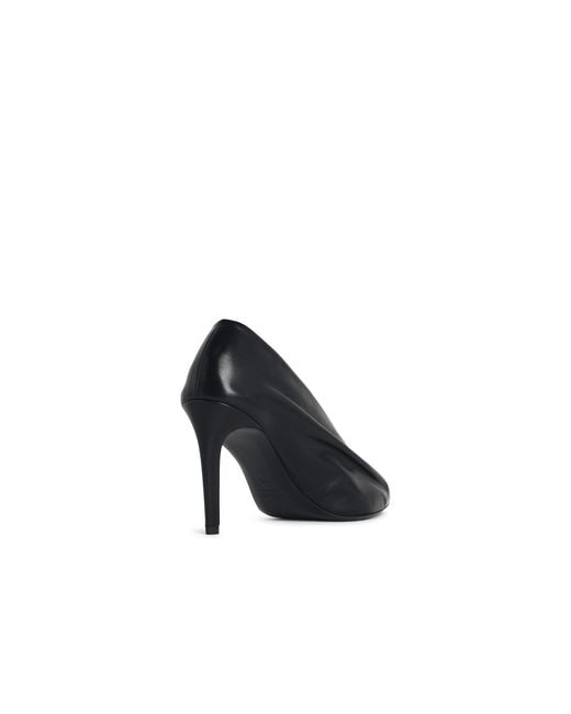 Khaite Black Miriam 85 Leather Pumps