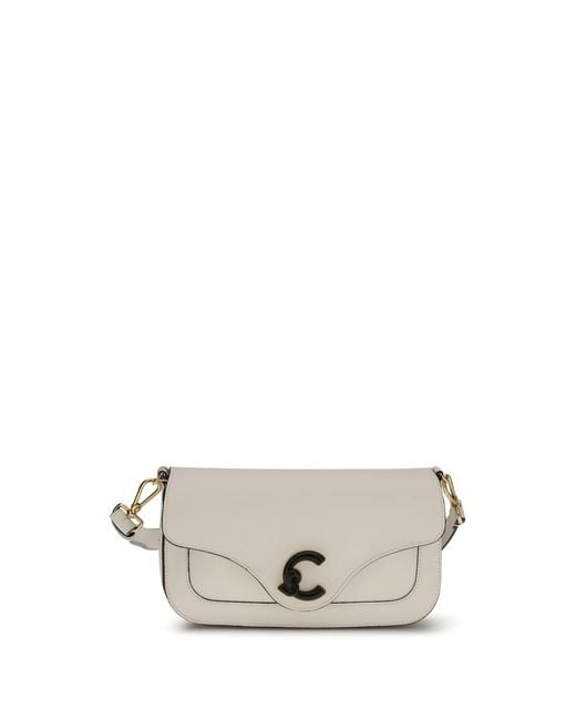Coccinelle White Shoulder Bag C-Me