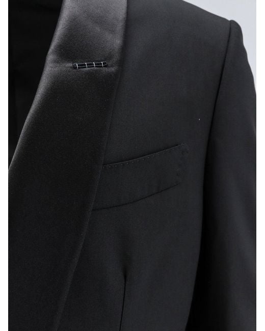Tom Ford Black Tuxedo Wool Blazer for men