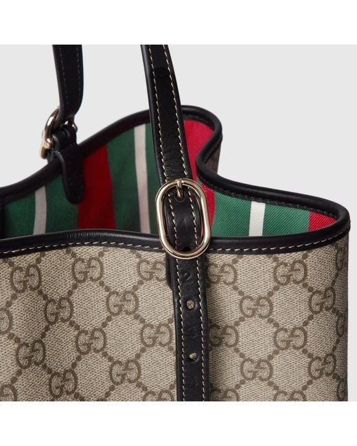 Gucci Natural Gg Emblem Medium Shoulder Bag