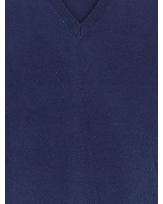Aspesi Blue Virgin Wool Sweater