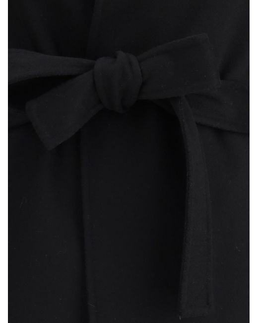 Aftercoat Black Long Robe Coat