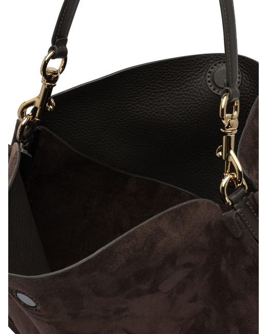 Etro Black Suede "Pony" Bag