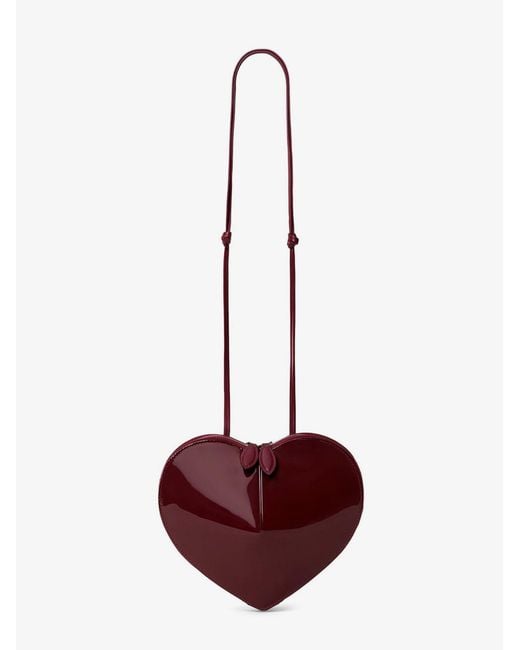 Alaïa Purple Le Coeur Patent Leather Crossbody Bag