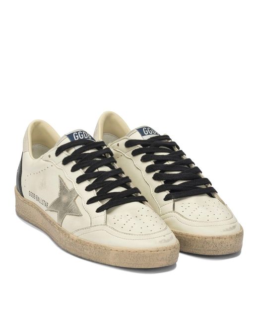 Golden Goose Deluxe Brand White "Ball Star Wishes" Sneakers