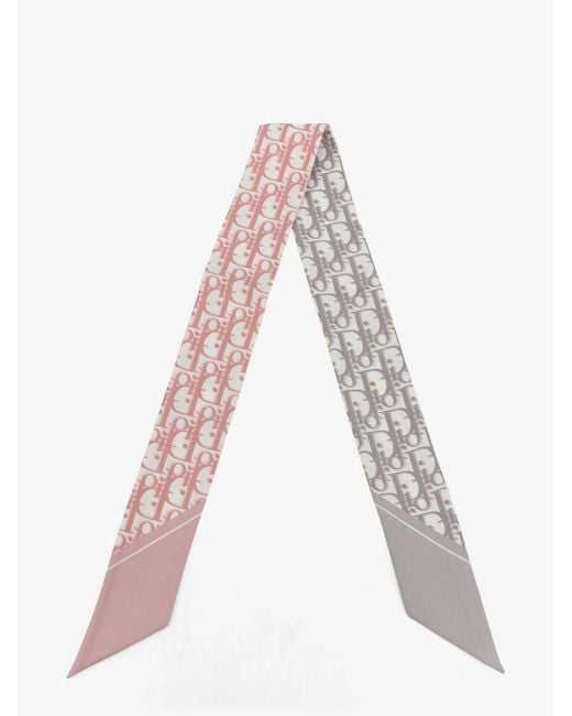 Dior White Dior Dior Oblique Mitzah Print Silk Bandeau