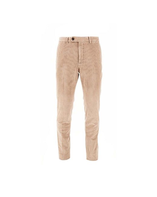 Incotex Natural 'Pattern' Corduroy Pants for men