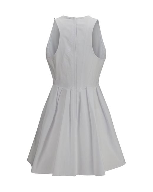 Max Mara Gray Sleeveless Short Dress