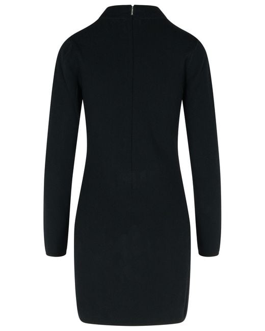 MICHAEL Michael Kors Black 'Mini Mock' Viscose Blend Dress