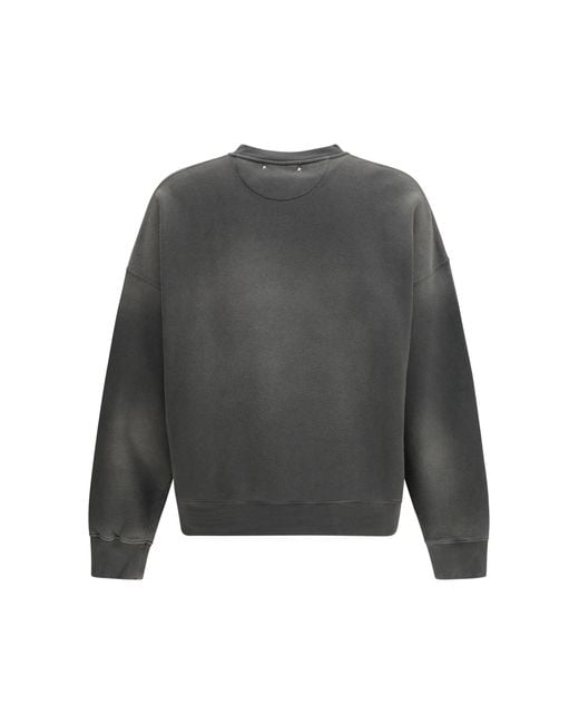 Golden Goose Deluxe Brand Gray Star Embroidered Sweatshirt for men