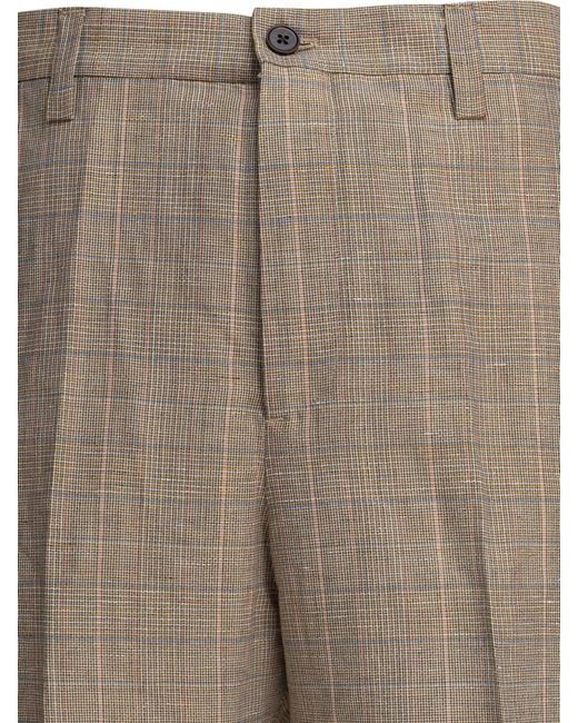 NN07 Gray Paw Trousers Brown for men