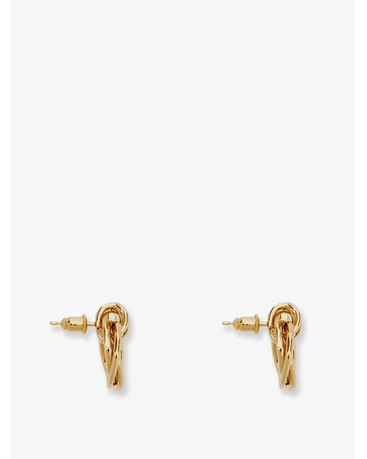Ferragamo Metallic Brass Earrings
