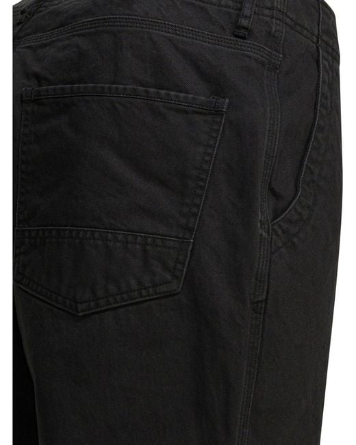 Nonnative Black Cotton Work Pants for men