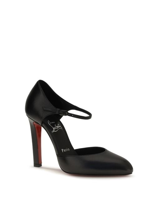 Christian Louboutin Black Fanny Demie Leather Pumps