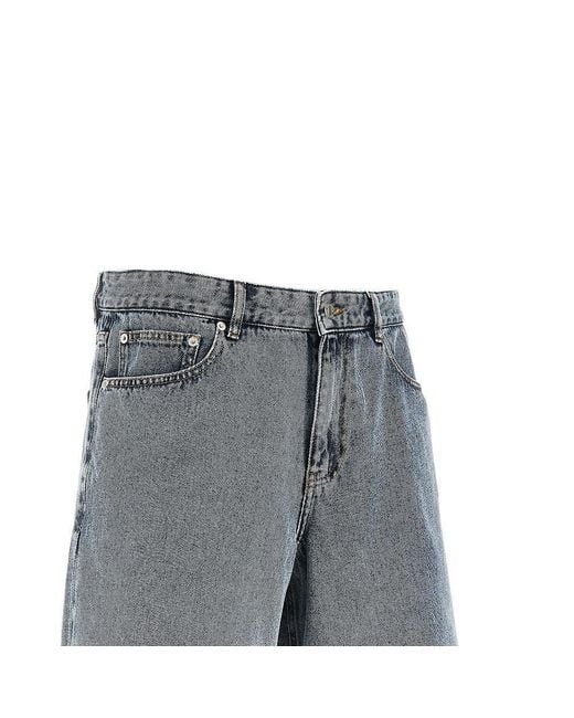 Les Deux Gray 'Ryder' Denim Shorts for men