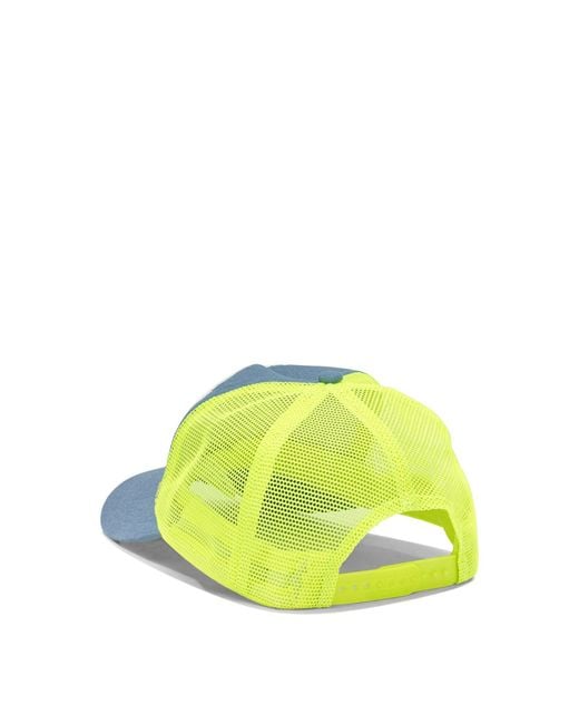 Kapital Blue Denim Repair Service Trucker Hat for men