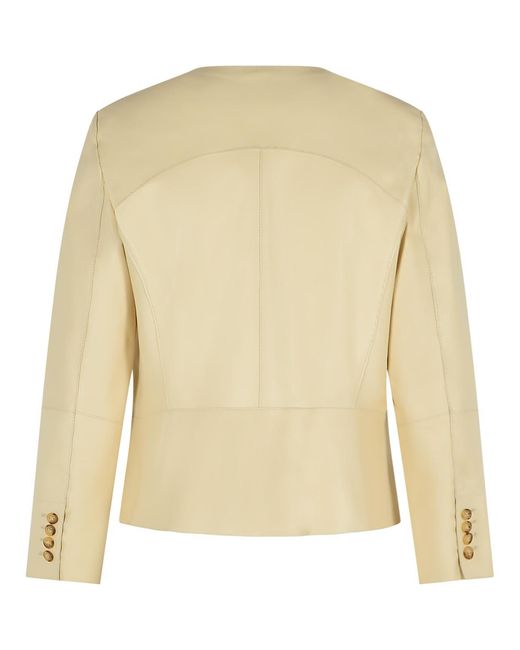 Bully Natural Ivory Leather Jacket