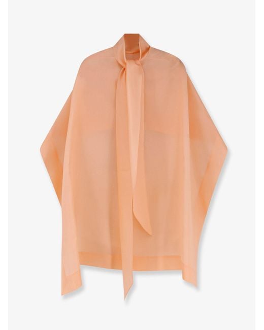 Alberta Ferretti White Cape