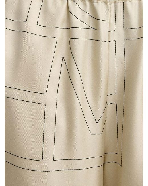 Totême Natural Organic Silk Bermuda Shorts