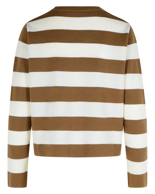 Max Mara Brown 'Viterbo' Virgin Wool Hazelnut Sweater
