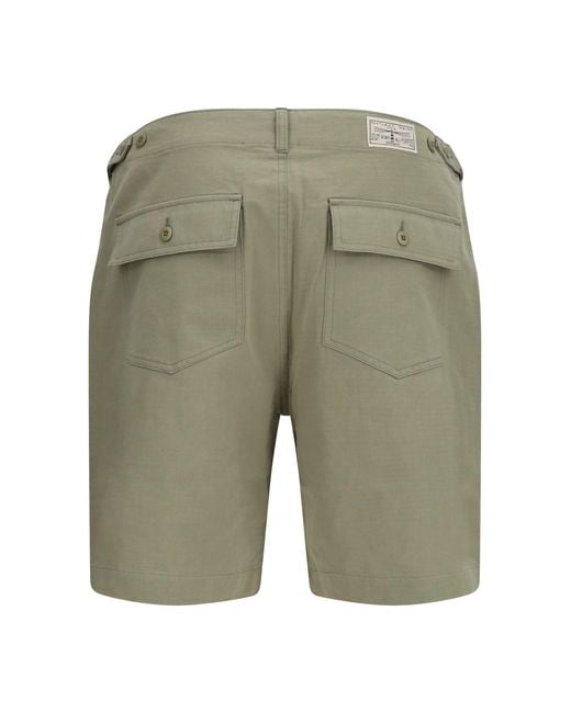 Sebago Green Milton Shorts-Fatigue for men