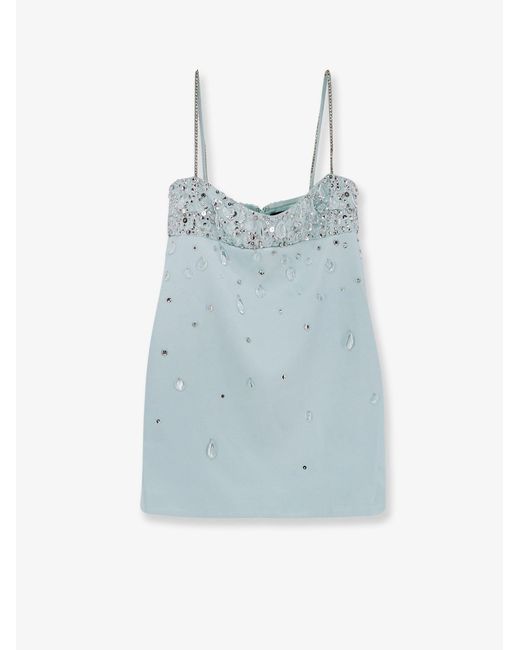 retroféte Blue Seychelles-Lorelai Satin Mini Dress