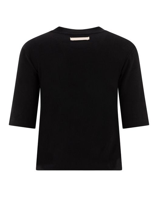 Sandbeige Black T-Shirts