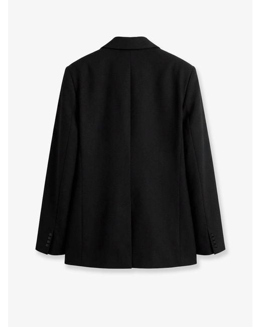 Totême  Black Tailored Wool Blend Blazer