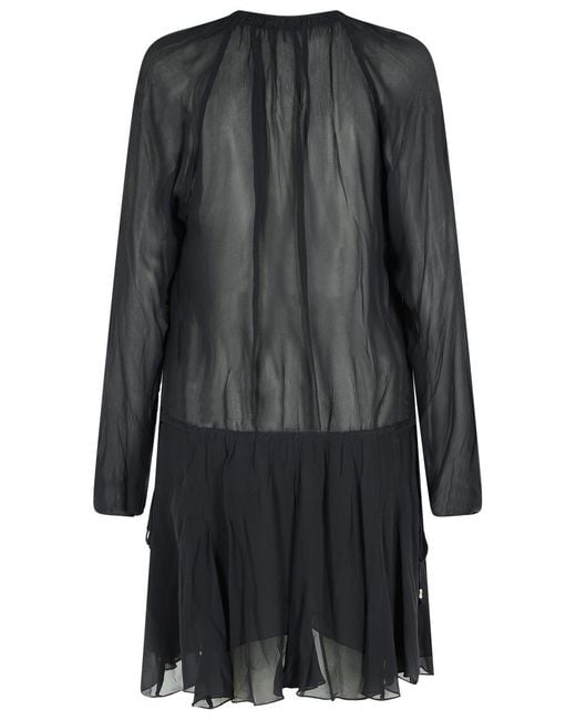 Isabel Marant Black 'Bess' Viscose Dress