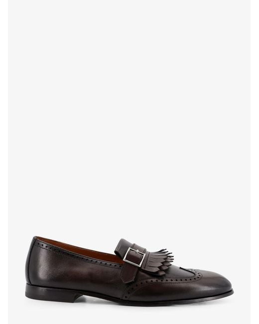 Doucal's White Loafers Decò Leather for men