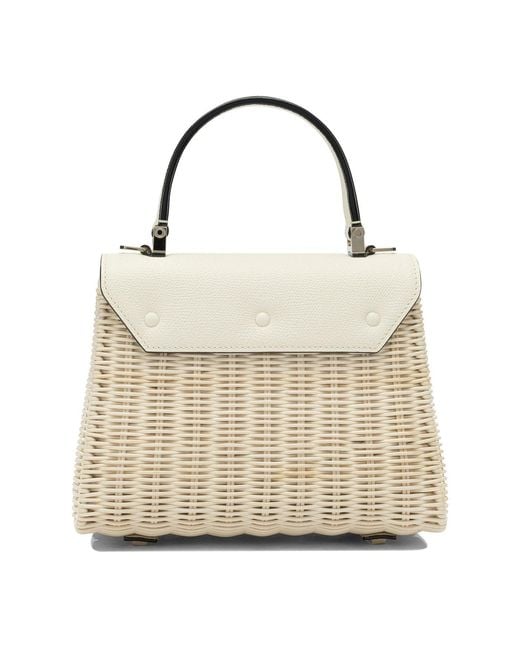 Valextra White "Iside" Handbag Small
