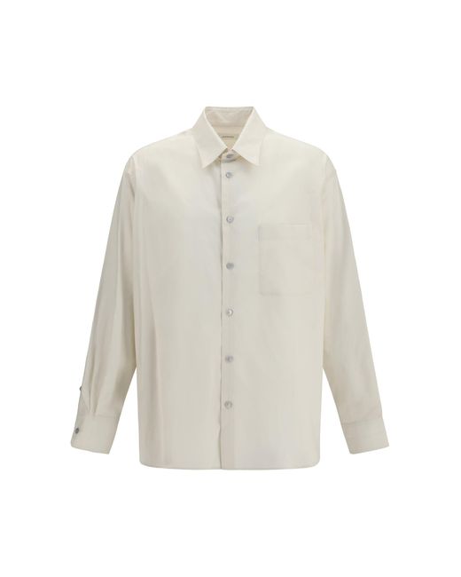 Men's White Shirt With Chest Pocket