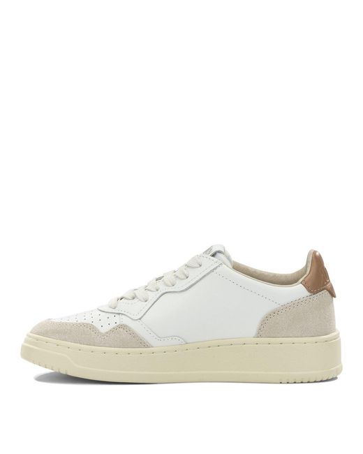 Autry White Medalist Low Low-Top Sneakers