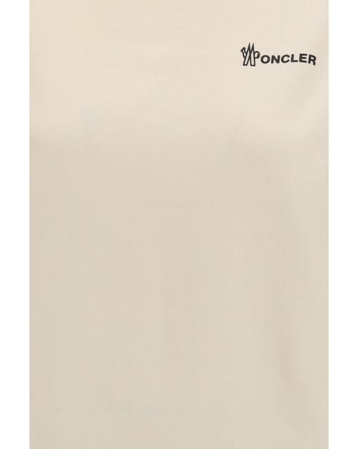 Moncler White Logo Cotton T-Shirt