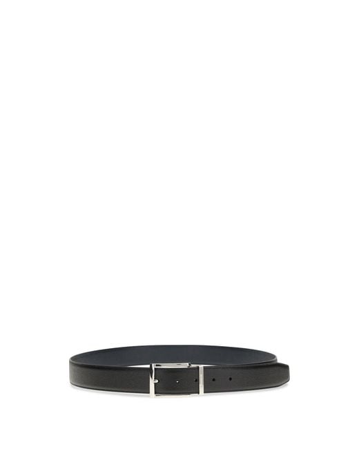 Ferragamo Black Reversible Belt for men
