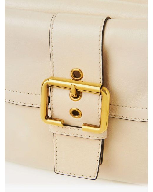 Chloé Natural Shoulder Bag Double Carry Leather
