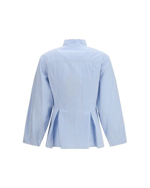 Crida Milano Blue Cotton Shirt Lavanda