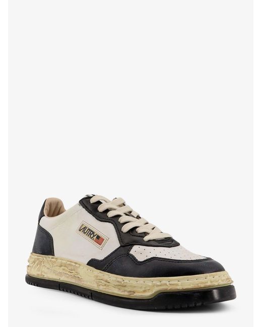 Autry X Mihara Yasushiro Black Super Vintage Low Sneakers for men