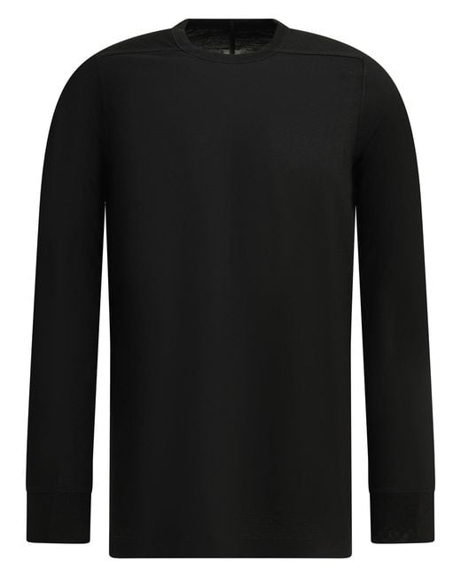 Rick Owens Black "Level" Crew-Neck T-Shirt for men