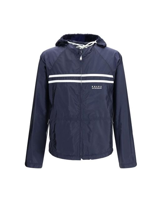 Prada Blue Oversize Re-Nylon Jacket for men